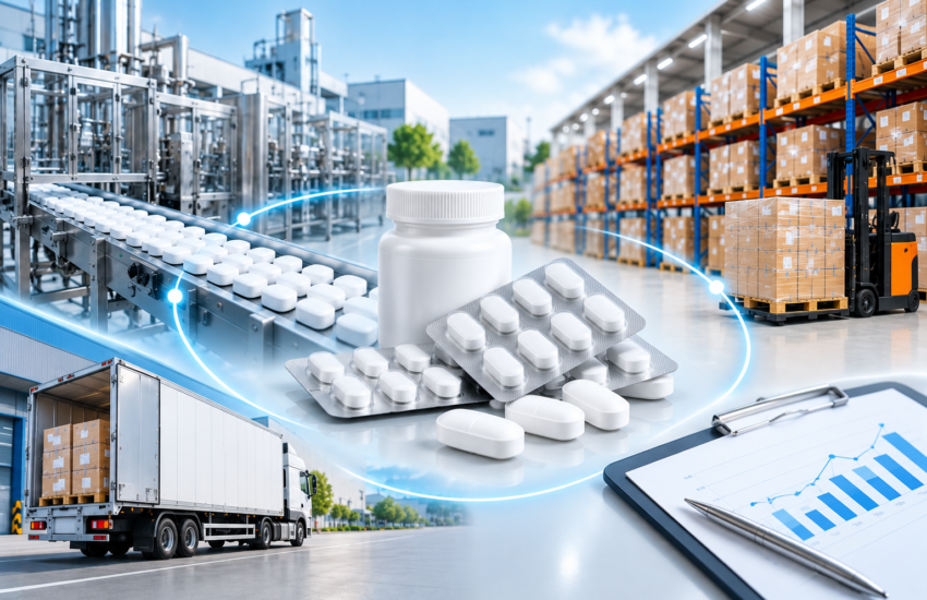 Managing safety stock with integrated paracetamol suppliers through API drum inventory checks
